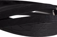 Black Exotic Leather Silver Metal Buckle Belt 4