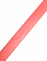 Pink Calf Leather Silver Metal Buckle Belt 5