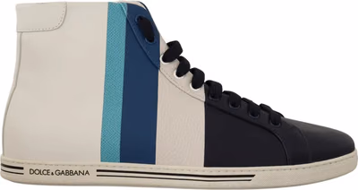 Multicolor Leather Mid Top Sneakers Shoes