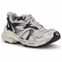 Gray Polyethylene Athletic Sneakers 2