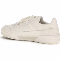 Gray Calf Leather Bos Taurus Low Top Sneakers 3