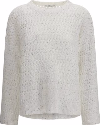 White Silk Sweatshirt