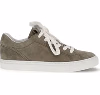 Gray Calf Leather Bos Taurus Low Top Sneakers 1
