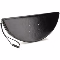 Black Calf Leather Bos Taurus Clutch Bag 2