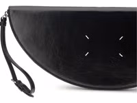 Black Calf Leather Bos Taurus Clutch Bag 4