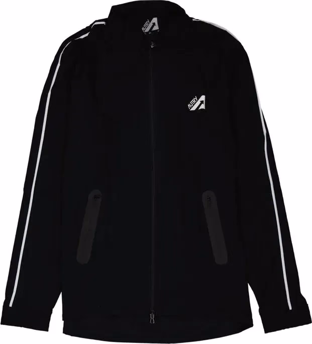 Black Elastane Shell Jacket