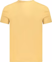 Beige Cotton Men T-Shirt 2