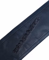 Blue Leather Wide Waist Women Cintura Belt 4