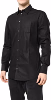 Black GOLD Cotton Collared Formal Dress Shirt 2