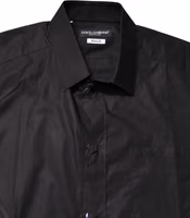 Black GOLD Cotton Collared Formal Dress Shirt 4