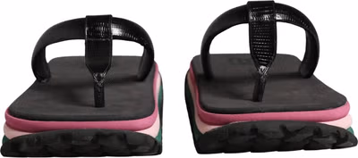 Multicolor Rubber Chunky Flip Flop Shoes