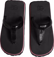 Multicolor Rubber Chunky Flip Flop Shoes 2
