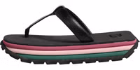 Multicolor Rubber Chunky Flip Flop Shoes 5