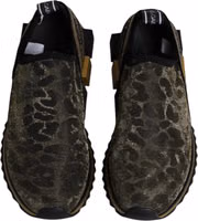 Gold Glitter Leopard Sorrento Sneakers Shoes 2