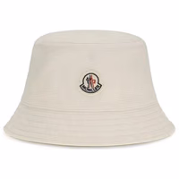White Polyester Bucket Hat 1