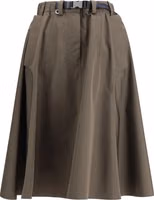Bicolor Recycled Polyester Midi Skirt 1