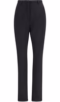 Black Polyester Skinny Pants 1