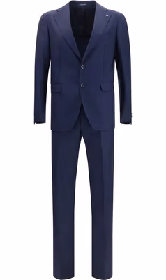 Blue Wool Two-Piece Suit