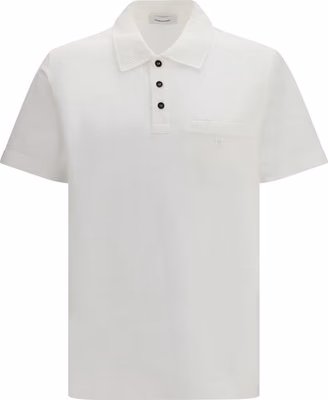 White Cotton Polo Shirt