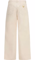 Beige Cotton Casual Pants 2
