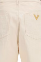 Beige Cotton Casual Pants 3