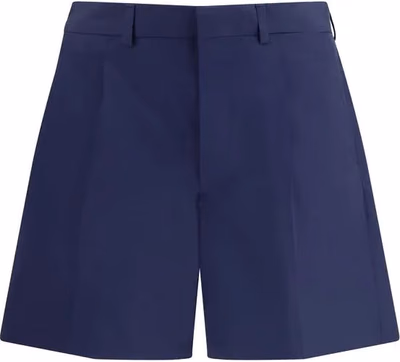 Blue Cotton Bermuda Shorts