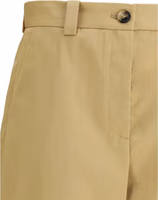 Beige Cotton Casual Pants 3