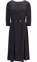 Black Acetate Casual Dress 1