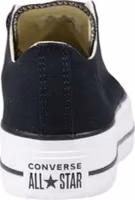 Black Fabric Platform Sneakers 4