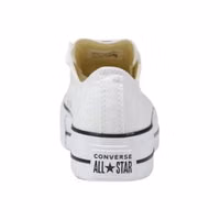 White Fabric Platform Sneakers 4