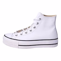 White Polyethylene Platform Sneakers 2
