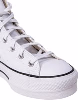 White Polyethylene Platform Sneakers 5