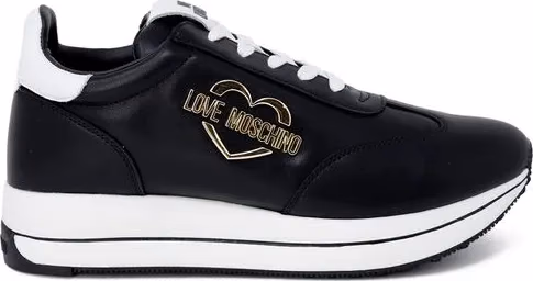 Black Leather Low Top Sneakers