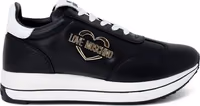 Black Leather Low Top Sneakers 1