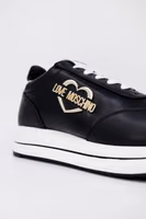 Black Leather Low Top Sneakers 4
