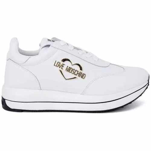 White Leather Low Top Sneakers