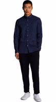 Blue Cotton Dress Shirt 3