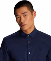 Blue Cotton Dress Shirt 5