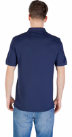 Blue Cotton Polo Shirt 2