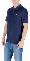 Blue Cotton Polo Shirt 4