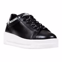 Black And White Synthetic Chunky Sneakers 2