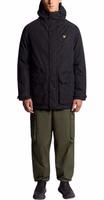 Black Polyester Parka 3