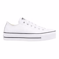 White Leather Platform Sneakers 1