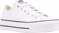 White Leather Platform Sneakers 2