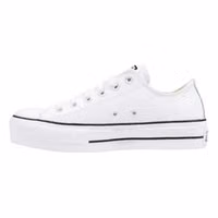 White Leather Platform Sneakers 3