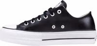 Black Leather Low Top Sneakers 3