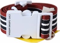 Black Cotton And Canvas Regular Belt 1