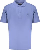 Blue Cotton Men Polo 1