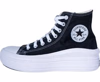 Black Cotton Platform Sneakers 1