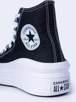 Black Cotton Platform Sneakers 3